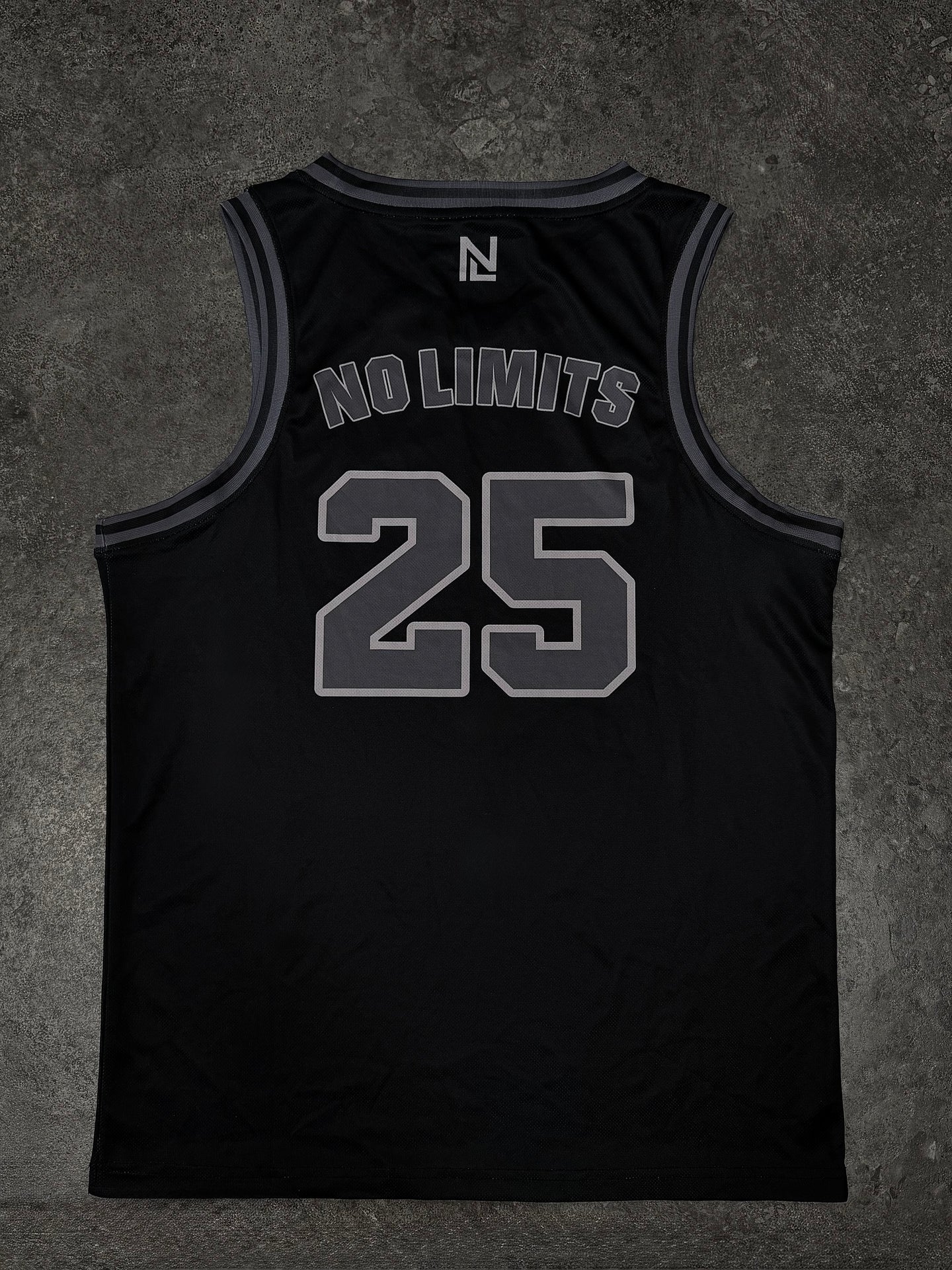 NLA Basketball Training Jersey- Graphite Black