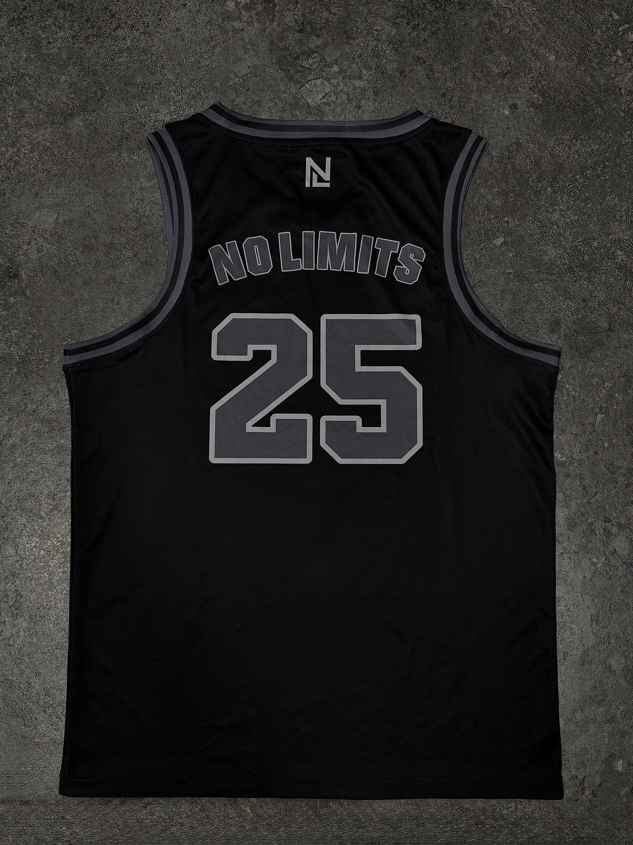 NLA Basketball Training Jersey- Graphite Black