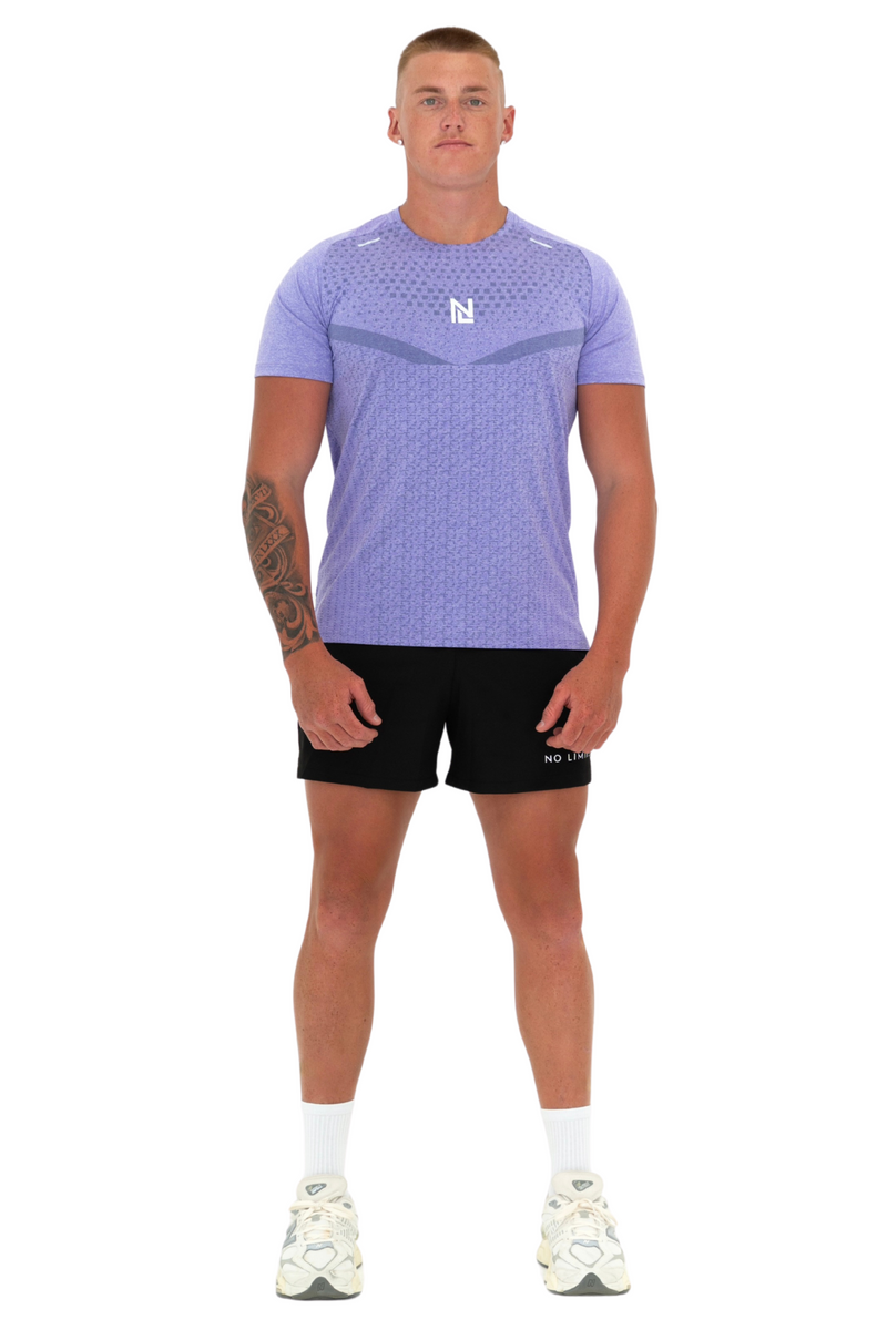 Pulse Performance Tee Storm Violet No Limits Active