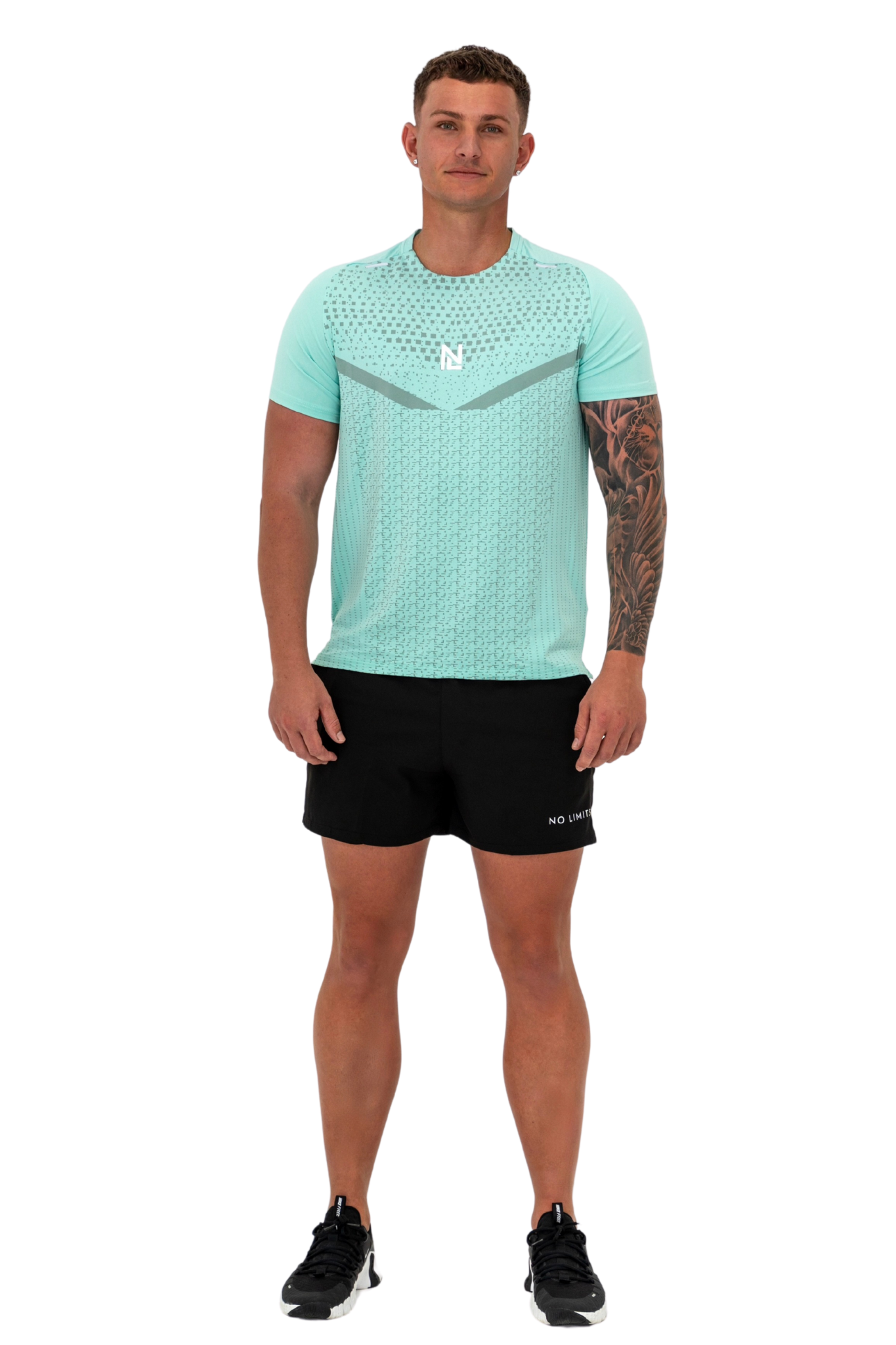Pulse Performance Tee Coastal Mint No Limits Active