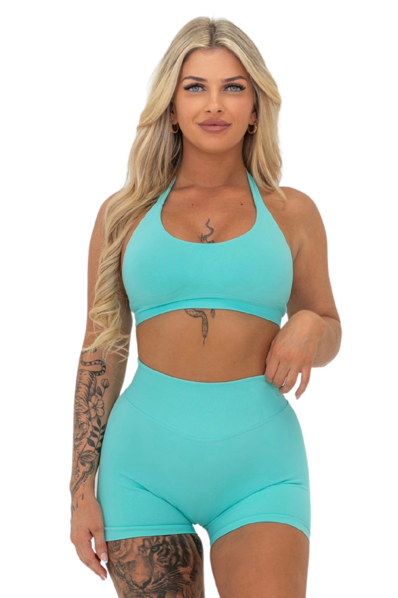 NLA SCULPT Shorts - Coastal Mint No Limits Active