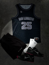 NLA Basketball Training Jersey- Graphite Black