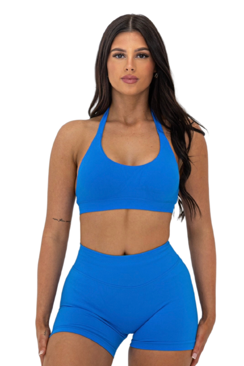 NLA SCULPT Halter Crop -  Bahama Breeze No Limits Active